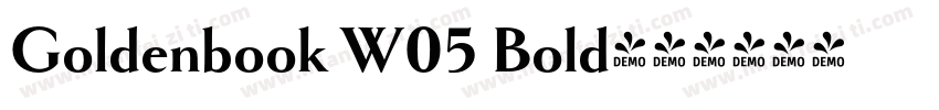 Goldenbook W05 Bold字体转换